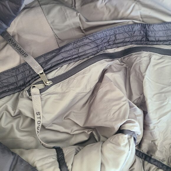 LL Bean Ultralight 850 Down Hooded Coat Three-Quarter Length Downtek Womens Sz M - Picture 7 of 11